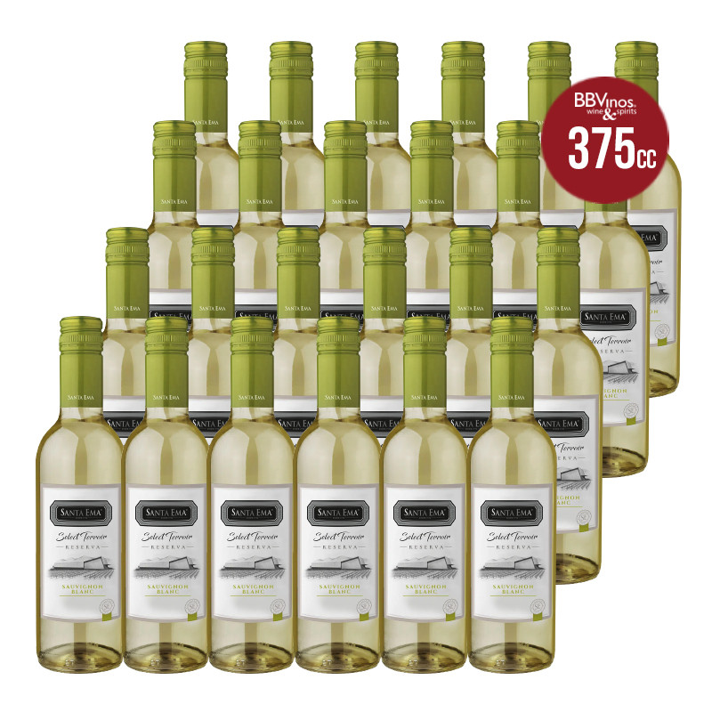 VINO BLANCO SAUVIGNON BLANC SANTA EMA BOTELLA VIDRIO 375 ML 24 UN SELECT TERROIR