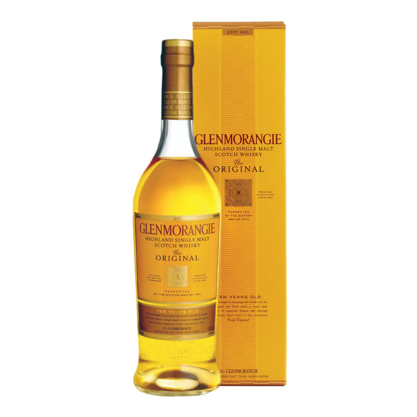 WHISKY SINGLE MALT GLENMORANGIE BOTELLA VIDRIO ORIGINAL 10 AÑOS - 1