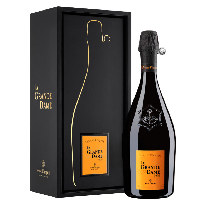 CHAMPAÑA VEUVE CLICQUOT BOTELLA VIDRIO CHAMPAGNE LA GRANDE DAME - 1