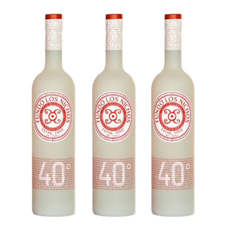 PISCO LOS NICHOS BOTELLA VIDRIO 3 UN FUNDO 40º - 1