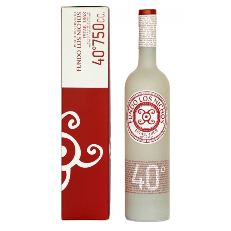 PISCO LOS NICHOS BOTELLA VIDRIO FUNDO REERVADO - 1