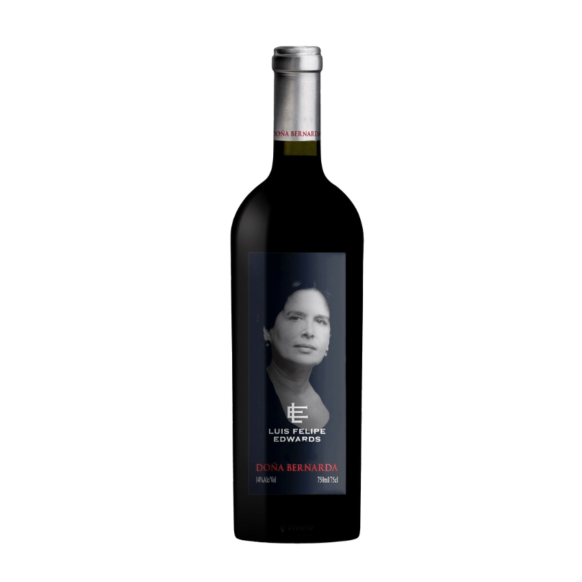 VINO TINTO ENSAMBLE LUIS FELIPE EDWARDS BOTELLA VIDRIO DOÑA BERNARDA ENSAMBLAJE - 1