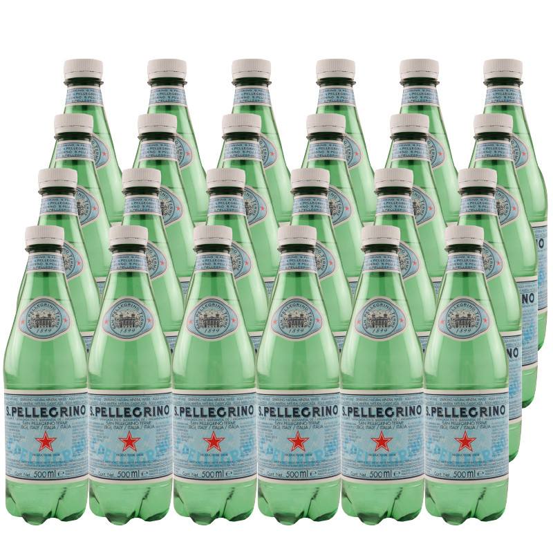 AGUA MINERAL SAN PELLEGRINO BOTELLA 24 UN AGUAS GAS PLASTICA - 1
