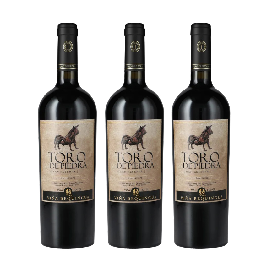 VINO TINTO CARMENERE TORO DE PIEDRA BOTELLA VIDRIO 3 UN - 1