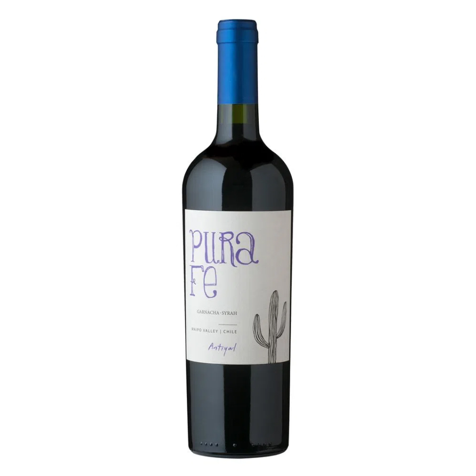VINO TINTO ENSAMBLE SYRAH ANTIYAL BOTELLA VIDRIO PURA FE ENSAMBLAJE GARNACHA - 1