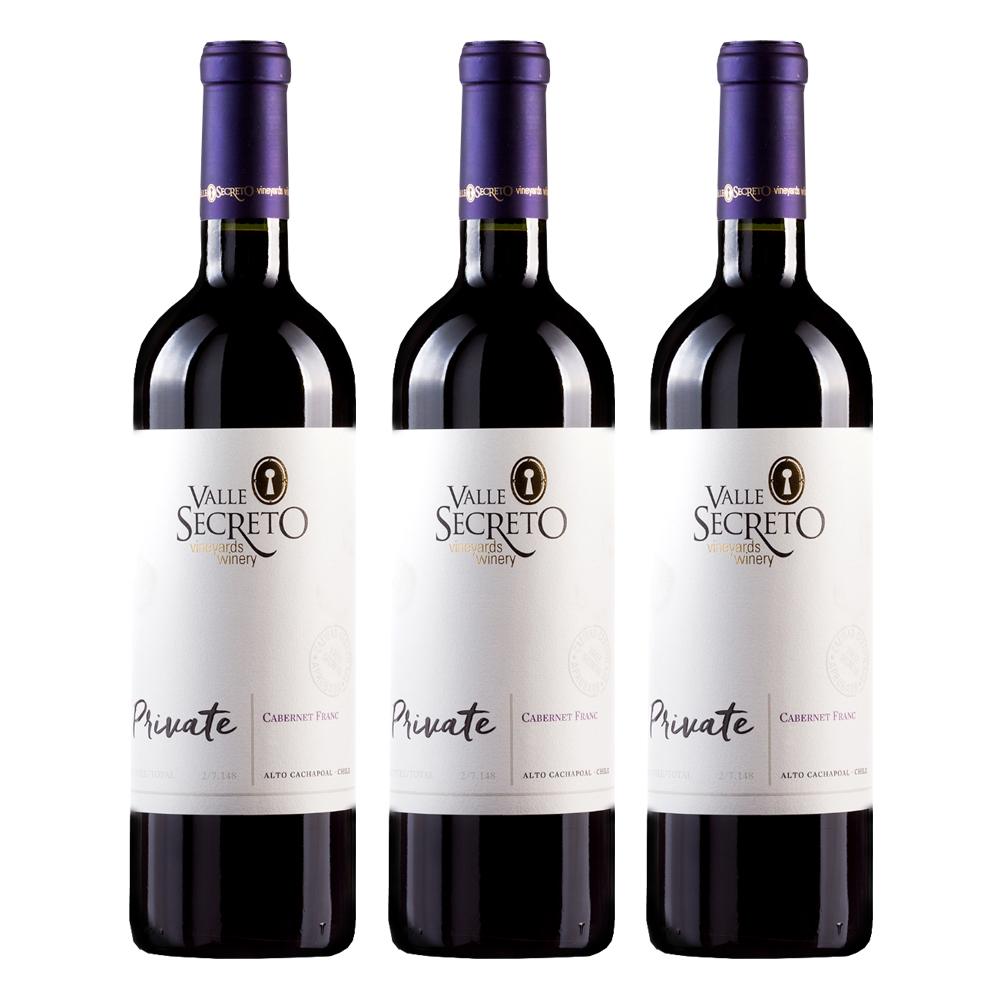 3 VINOS VALLE SECRETO PRIVATE CABERNET FRANC - ROJO - 1