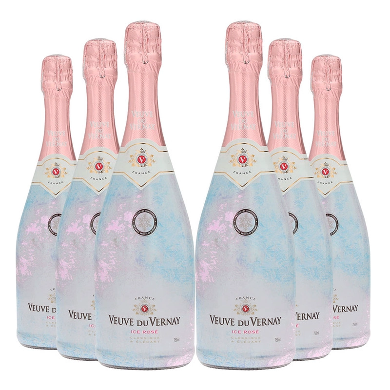 6 ESPUMANTE VEUVE DU VERNAY ICE ROSE - 1
