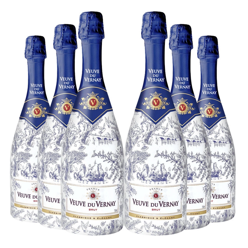 6 ESPUMANTE VEUVE DU VERNAY BRUT BLUE - 1
