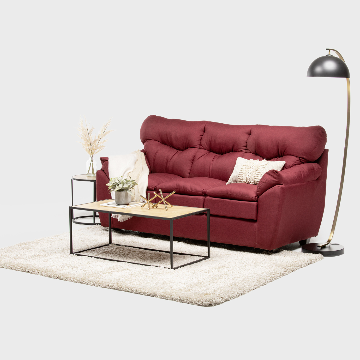 SOFA ALMORE SPA BELEN 3 CUERPOS LINO - 1