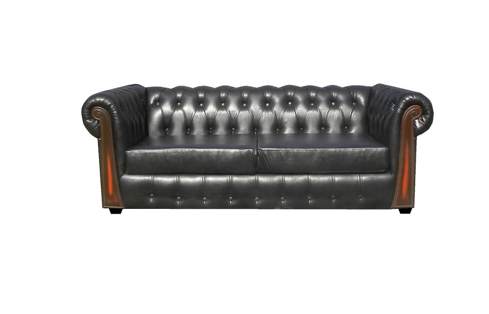 SOFA ALMORE SPA CAPITONE 3 CUERPOS LINO - 1