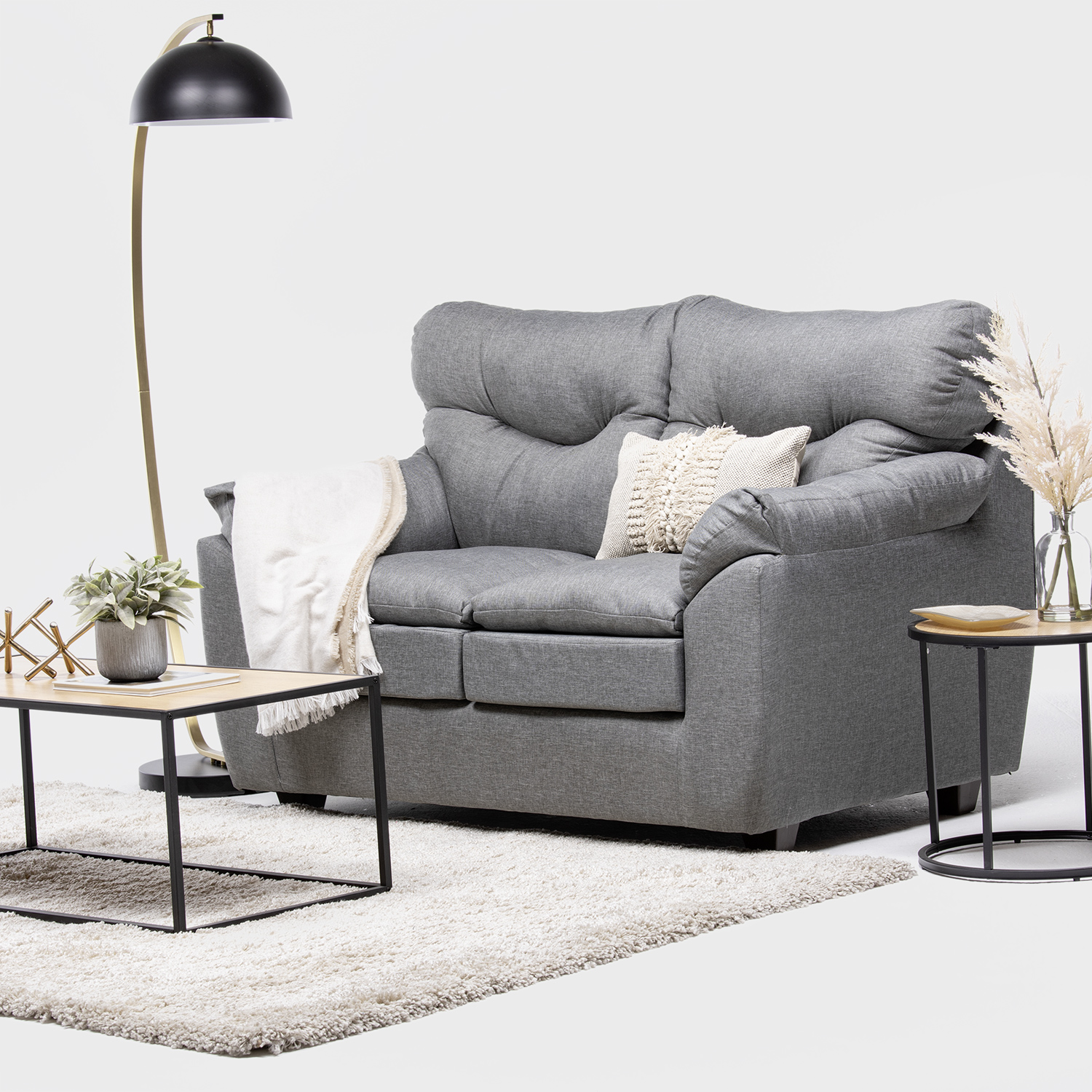 SOFA ALMORE SPA BELEN 2 CUERPOS LINO - 1
