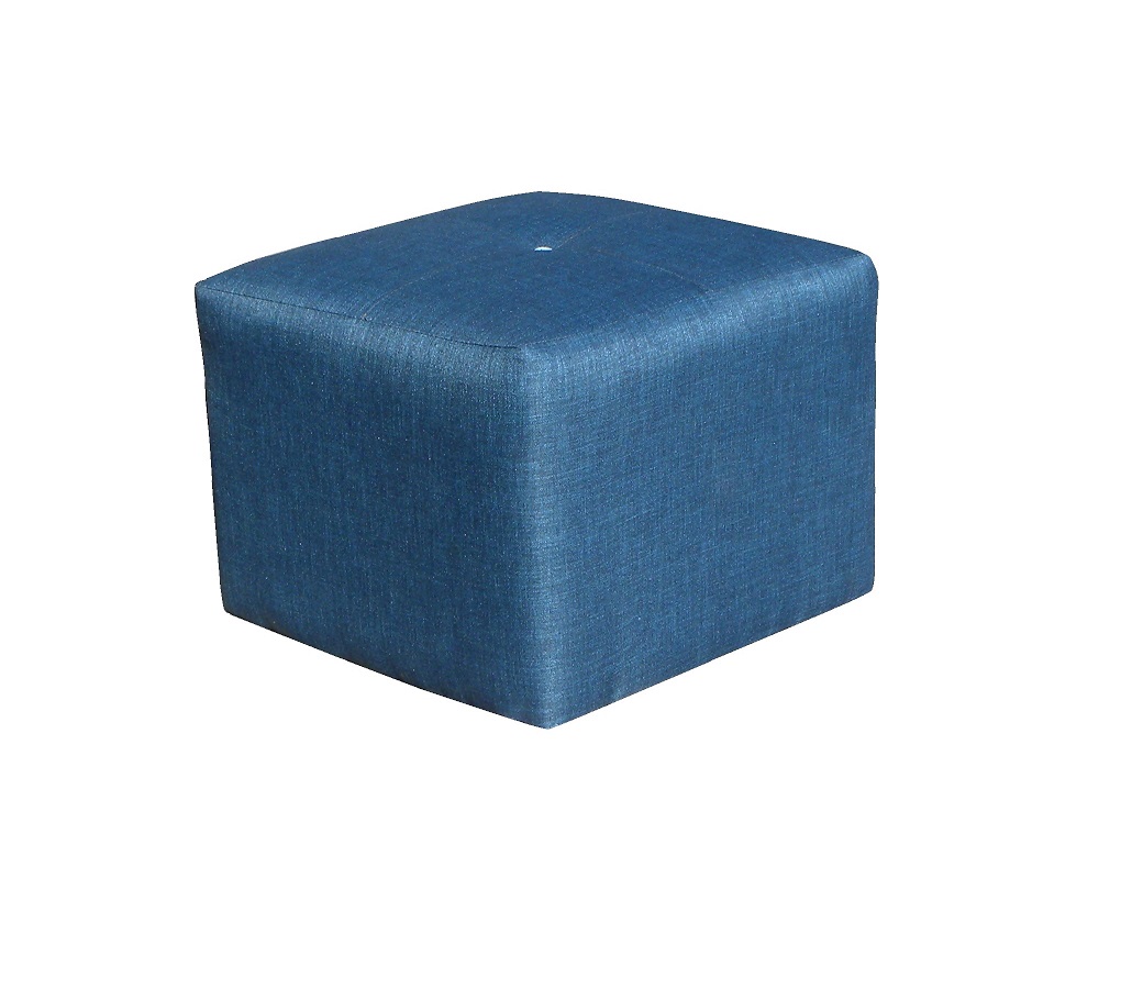 SOFA ALMORE SPA SOFIA 4 CUERPOS LINO AZUL + 2 POUF MIEL - 3
