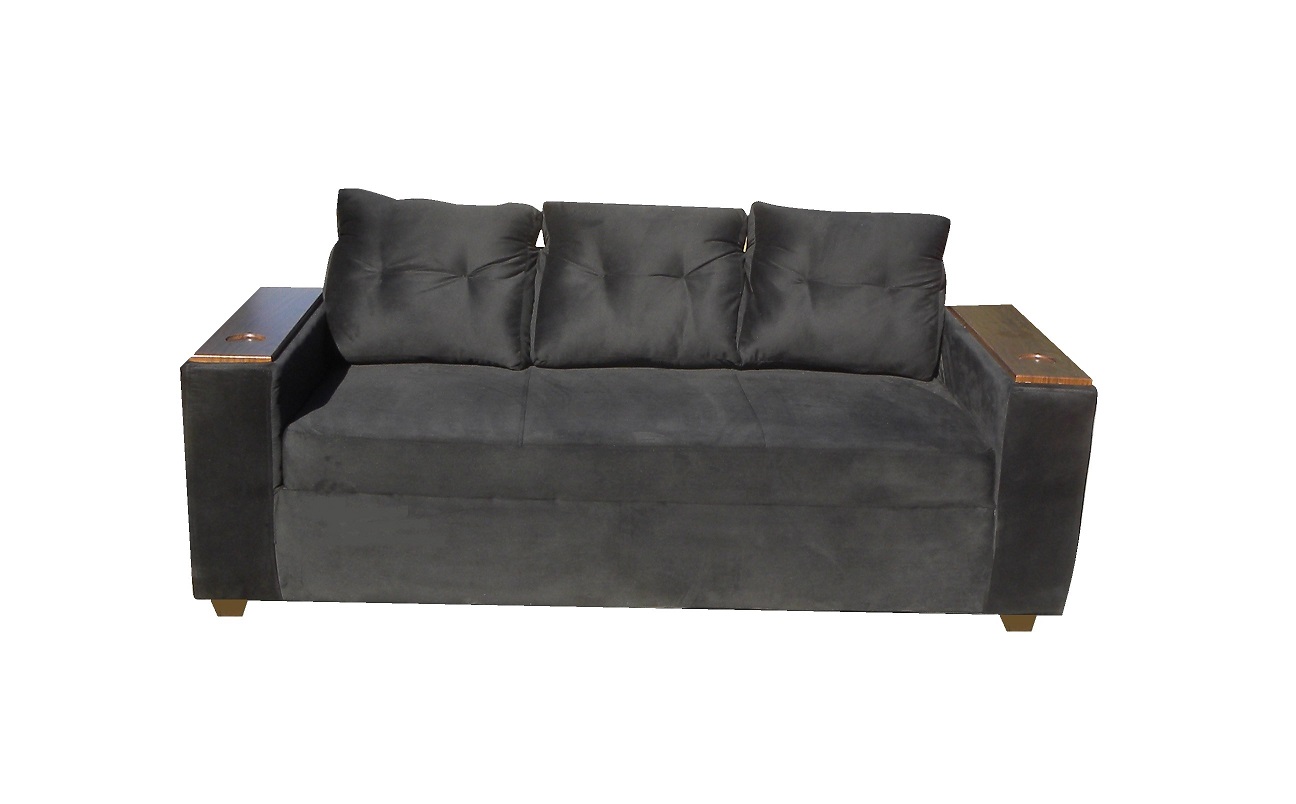 SOFA ALMORE SPA WILSON 3 CUERPOS LINO + 2 POUF - 2
