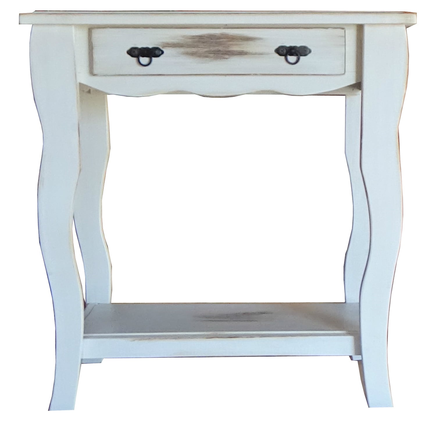 ARRIMO MARFELD MUEBLES MADERA PINO BLANCO VINTAGE 70CM - 1