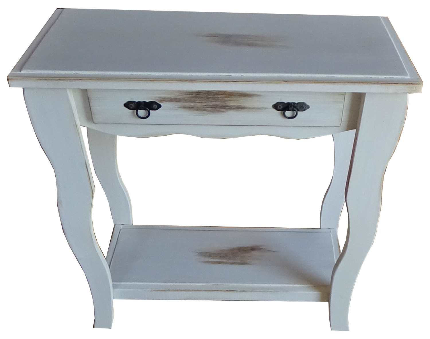 ARRIMO MARFELD MUEBLES MADERA PINO BLANCO VINTAGE 70CM - 2