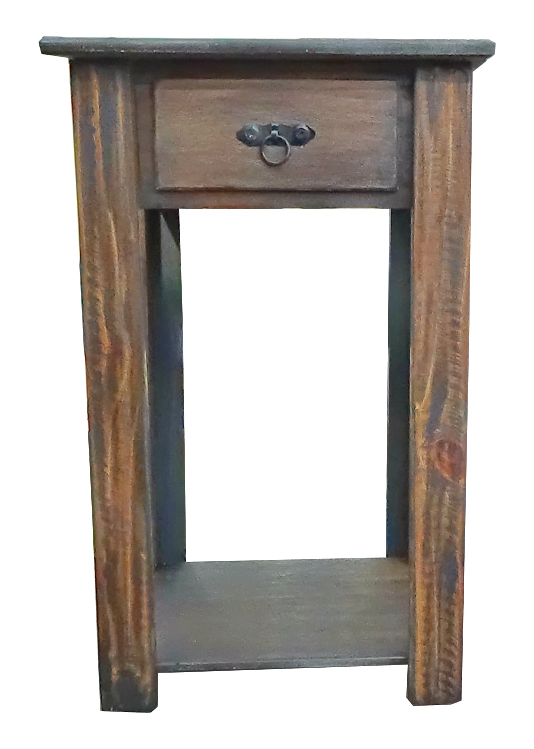 VELADOR VINTAGE UN CAJON PATINA RUSTICA