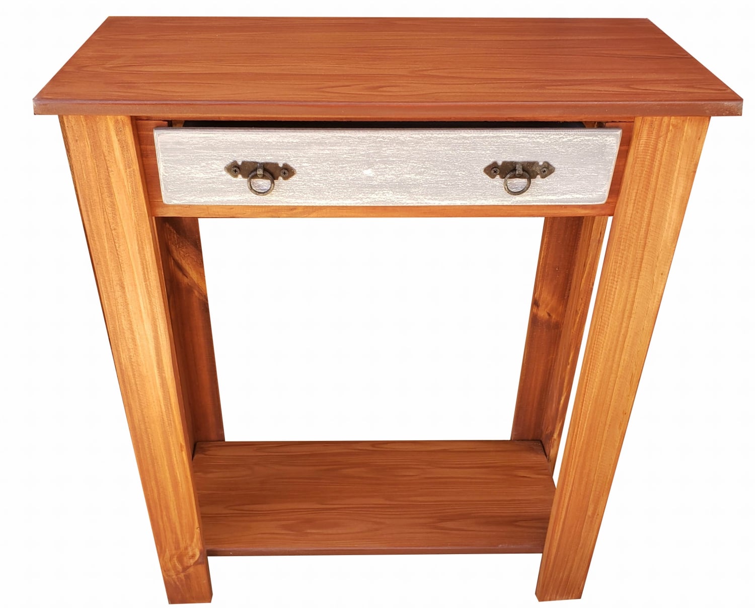 ARRIMO MARFELD MUEBLES RUSTICO MADERA CON UN CAJON - 1