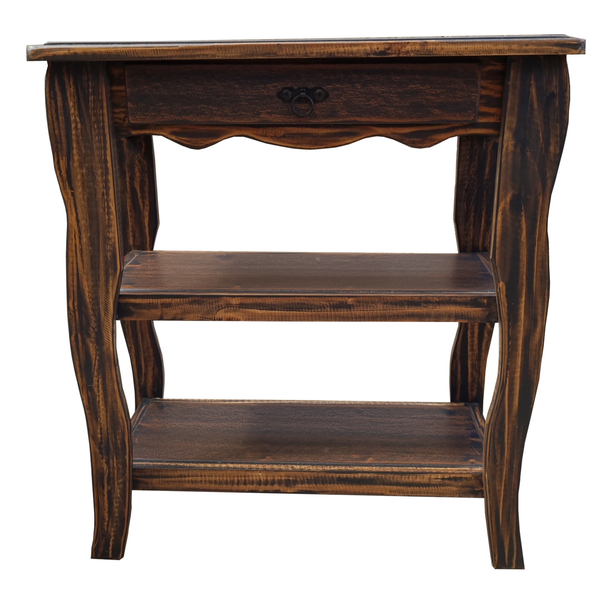 MESA DE ARRIMO VINTAGE CAFE 2 DIVISIONES 70CM - 3