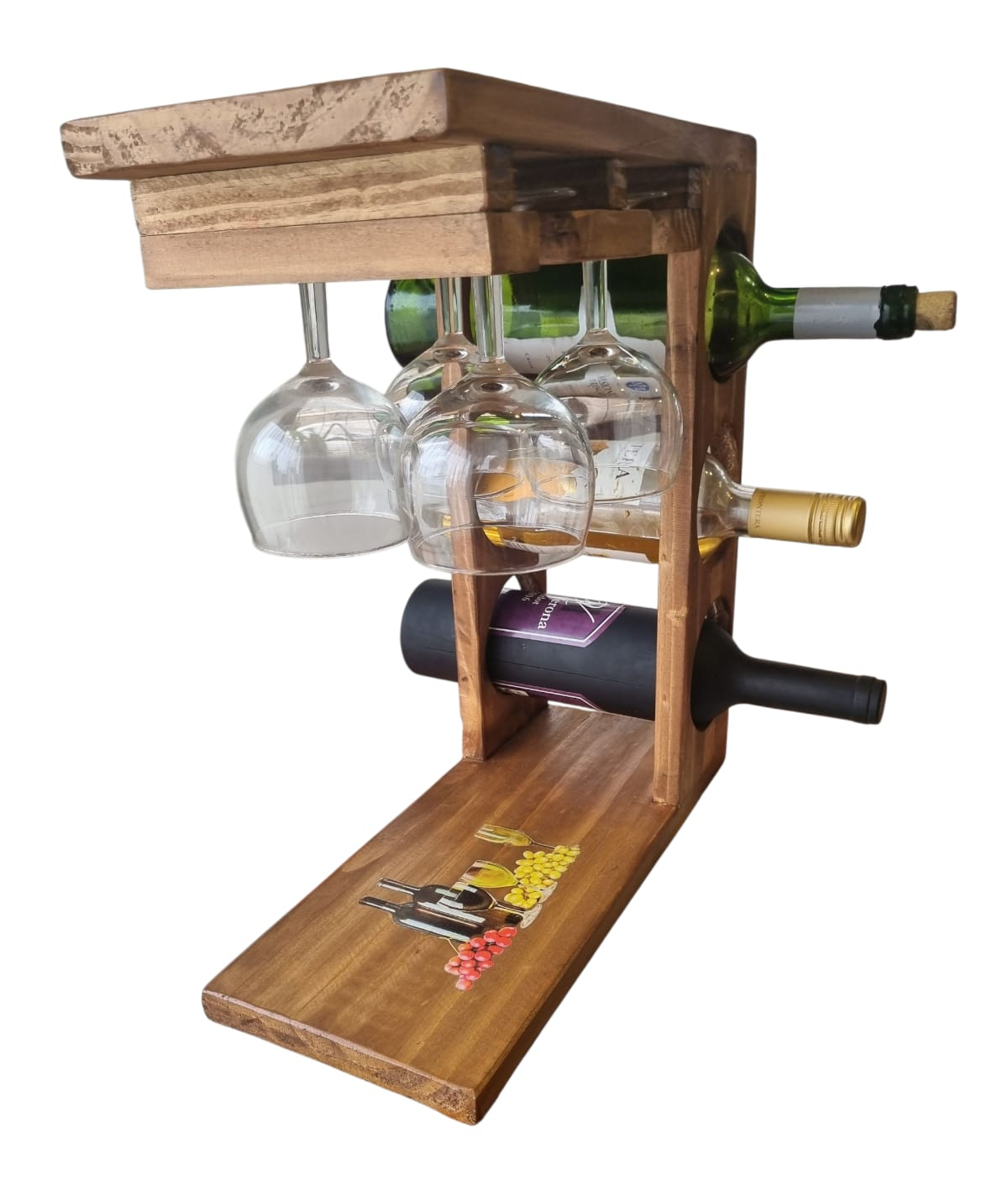CAVA 3 BOTELLAS CON COPERO DISEÑO  LAMINA - 3