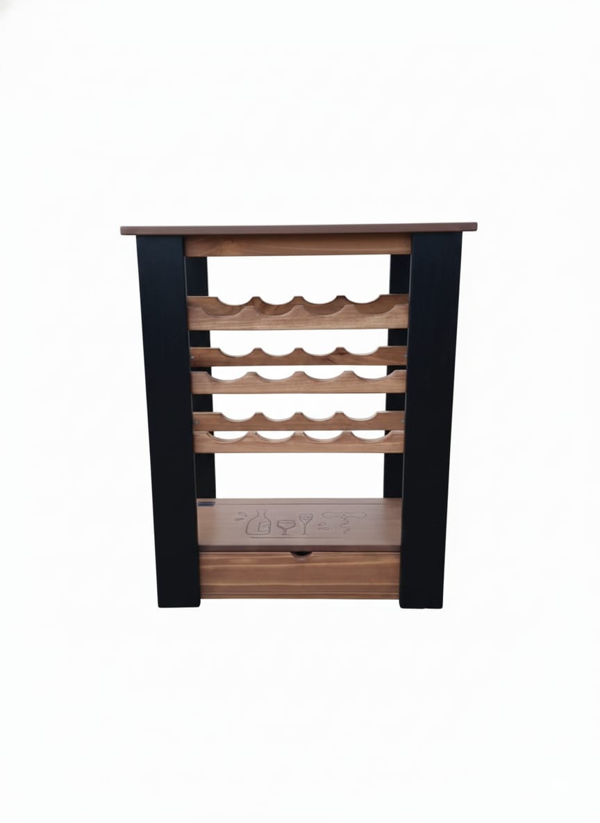 ARRIMO CAVA BAR CON CAJA GRABADA CAFE  NEGRO - 2