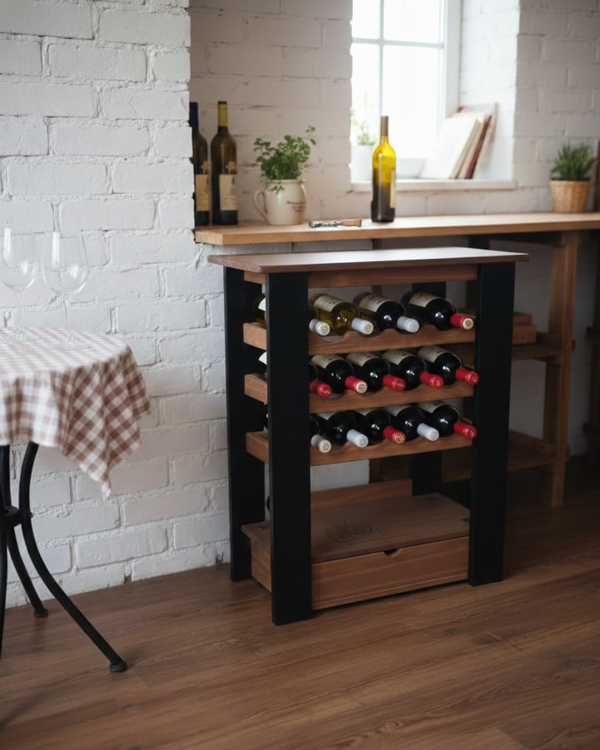 ARRIMO CAVA BAR CON CAJA GRABADA CAFE  NEGRO - 3