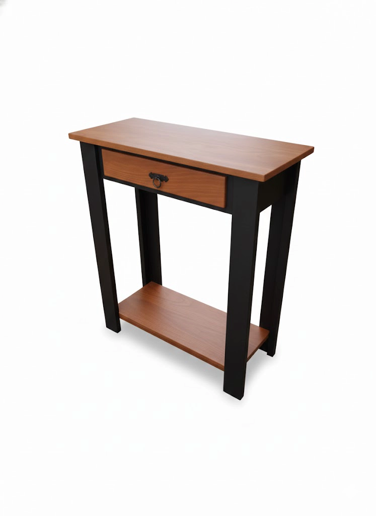 MESA ARRIMO CAFE  NEGRO CON UNA DIVISION - 2