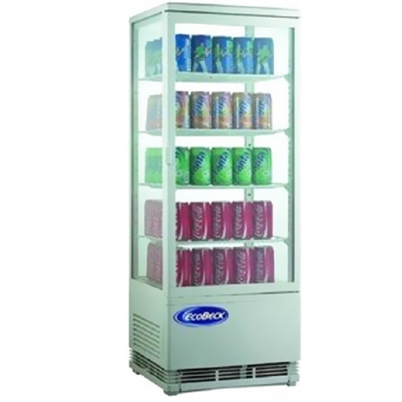 VITRINA VERTICAL REFRIGERADA MODELO KVVS-98L,5 NIVELES BLANCA - 1