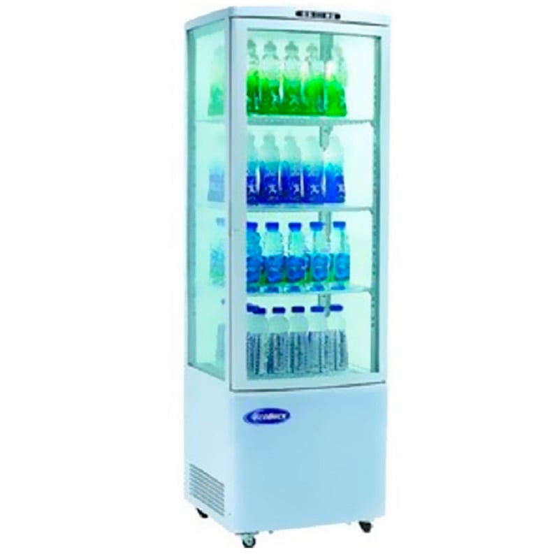 VITRINA VERTICAL REFRIGERADA 4 NIVELES BLANCA CERTIFICADO - 1