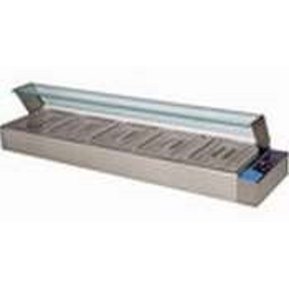 BAÑO MARIA ECOBECK SOBREMESA MOD KBM-25 VIDRIO RECTO, 5 DEP 1/2 X 10 | ECOBECK - 1