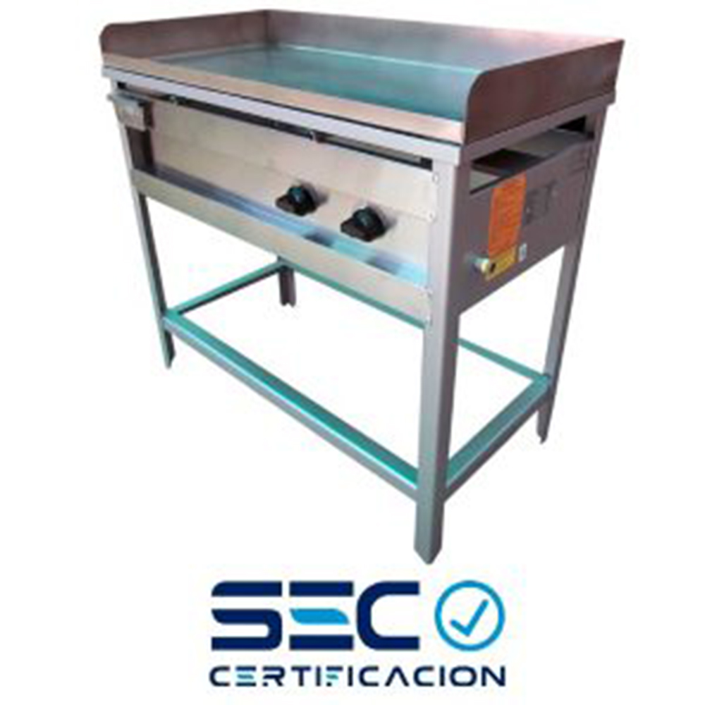 PLANCHA CHURRASQUERA A GAS 50 X 100 CM - 1