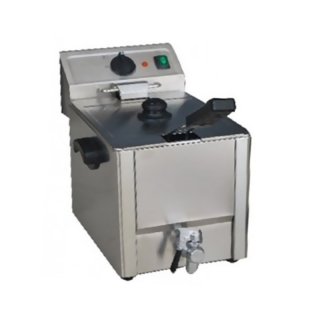 FREIDORA ELECTRICA ECOBECK KFE-8 HQ LINEA TOP, CON DESPICHE | PLATA - 1