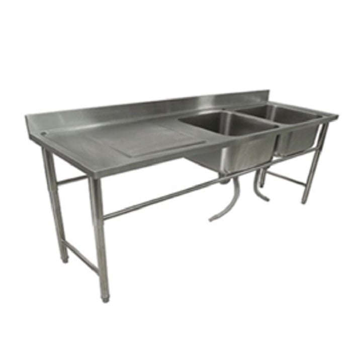 LAVAFONDOS 180X60X90 CMS, 2 TACHOS, SECADOR AL LADO IZQUIERDO, 40 CMS - 1