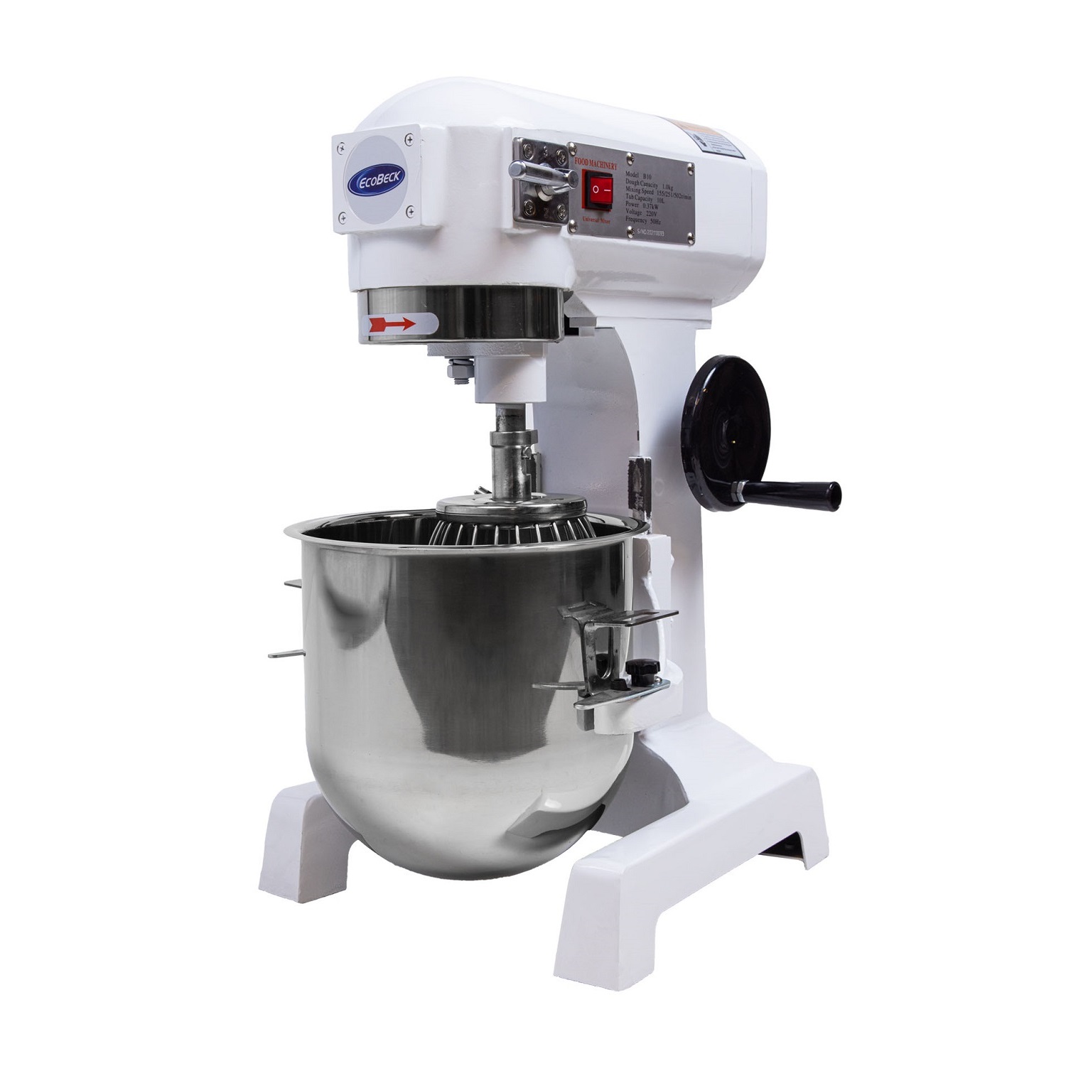 BATIDOR INDUSTRIAL ECOBECK BRP-30 30 L BATIDORA PASTELERA 3 VELOCIDADES - 5