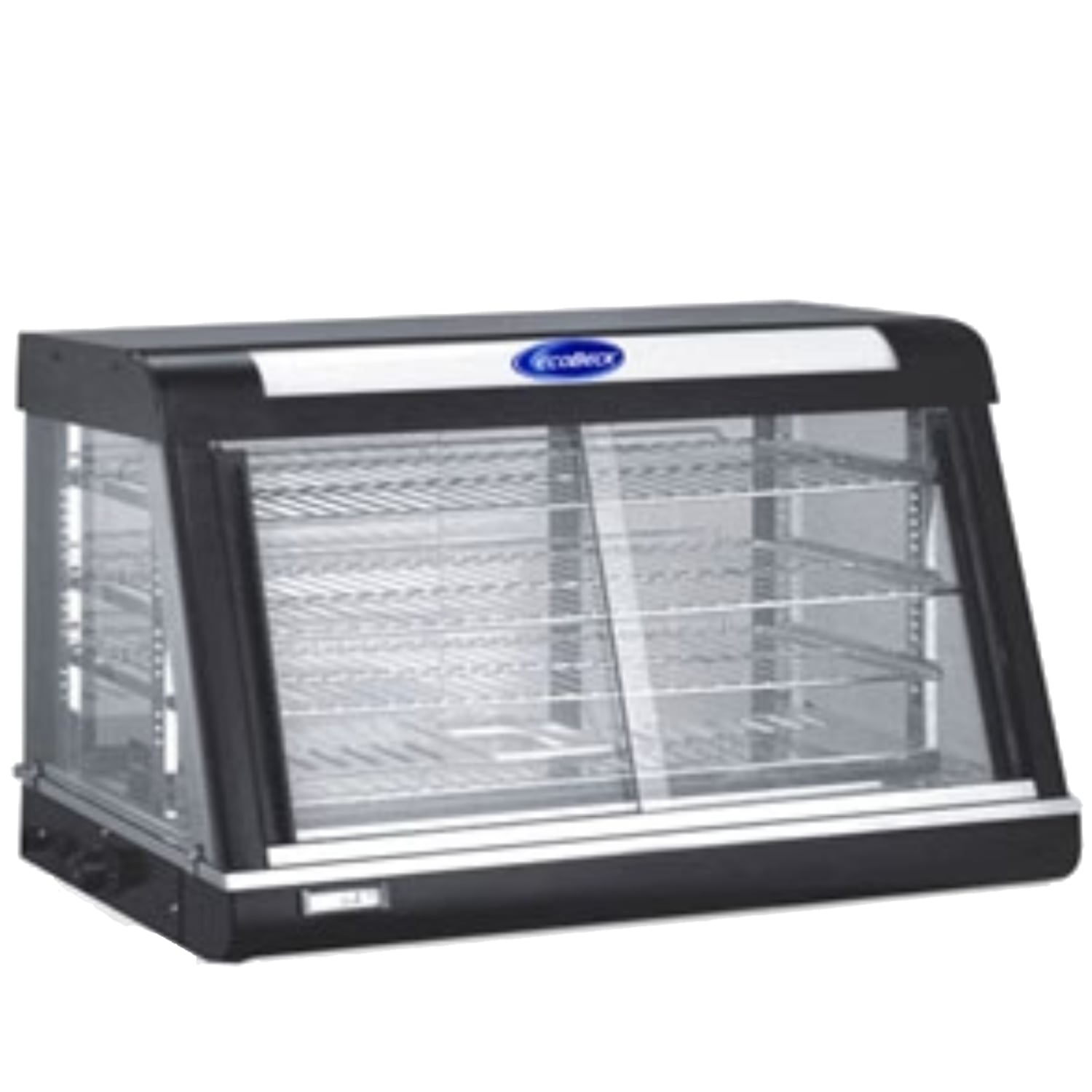 EXHIBIDOR EN FRIO ECOBECK HW-60-1 VITRINAS TEMPLADA MANTENEDORA PRODUCTOS CALIENTES - 1