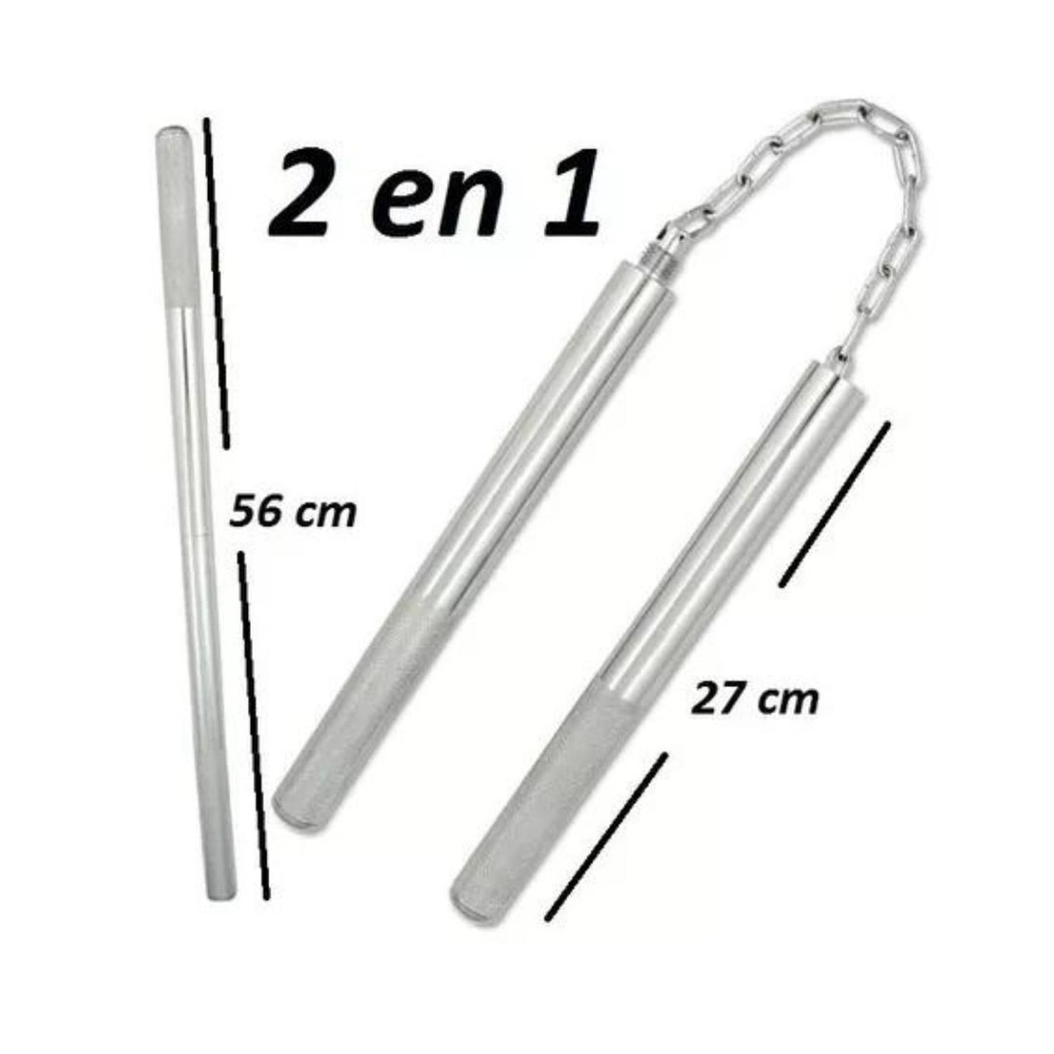 NUNCHAKU METALICO BASTON DEFENSA PERSONAL ARTES MARCIALES - 4