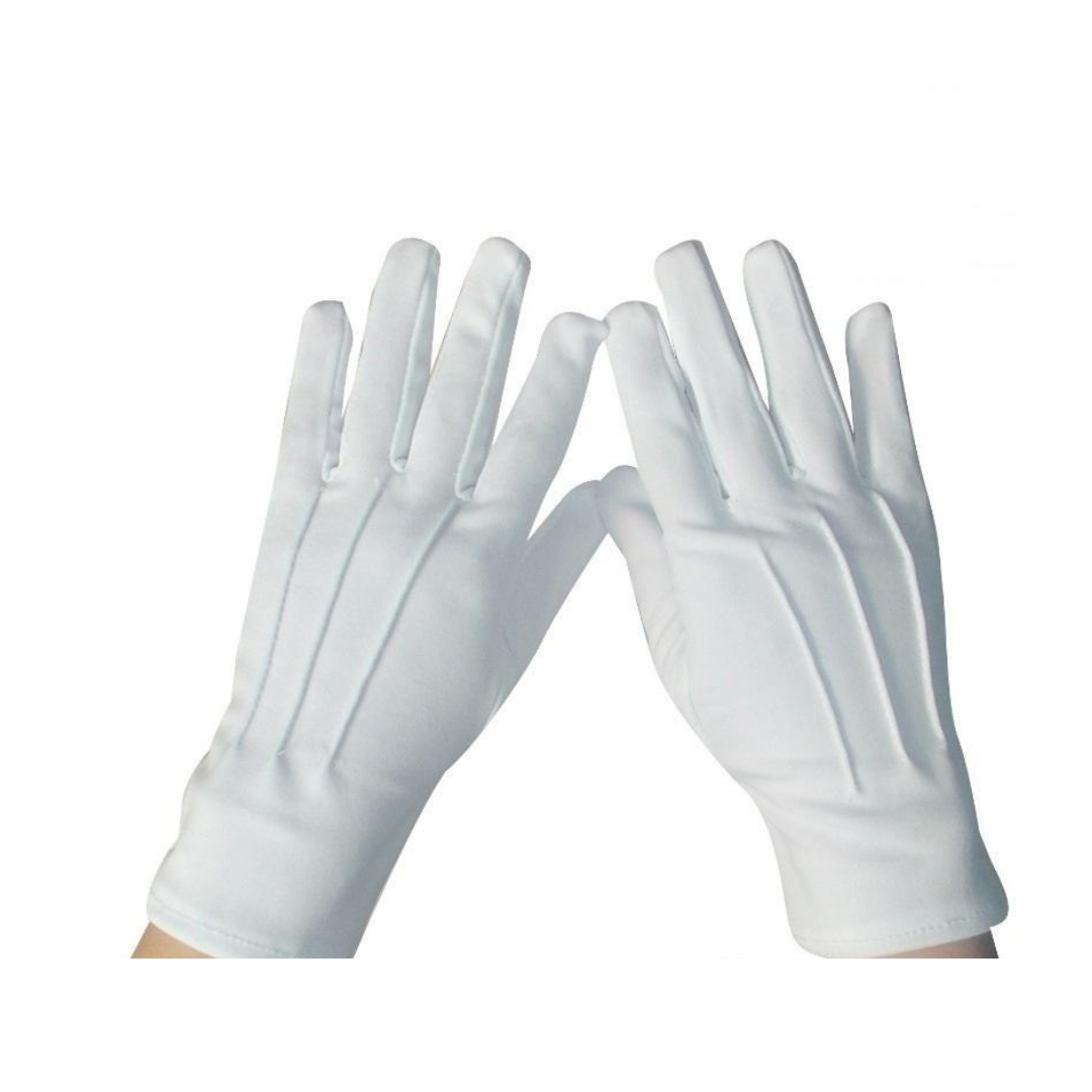 GUANTES BLANCOS FORMAL ALGODÓN GUARDIA HONOR EKOL - 2