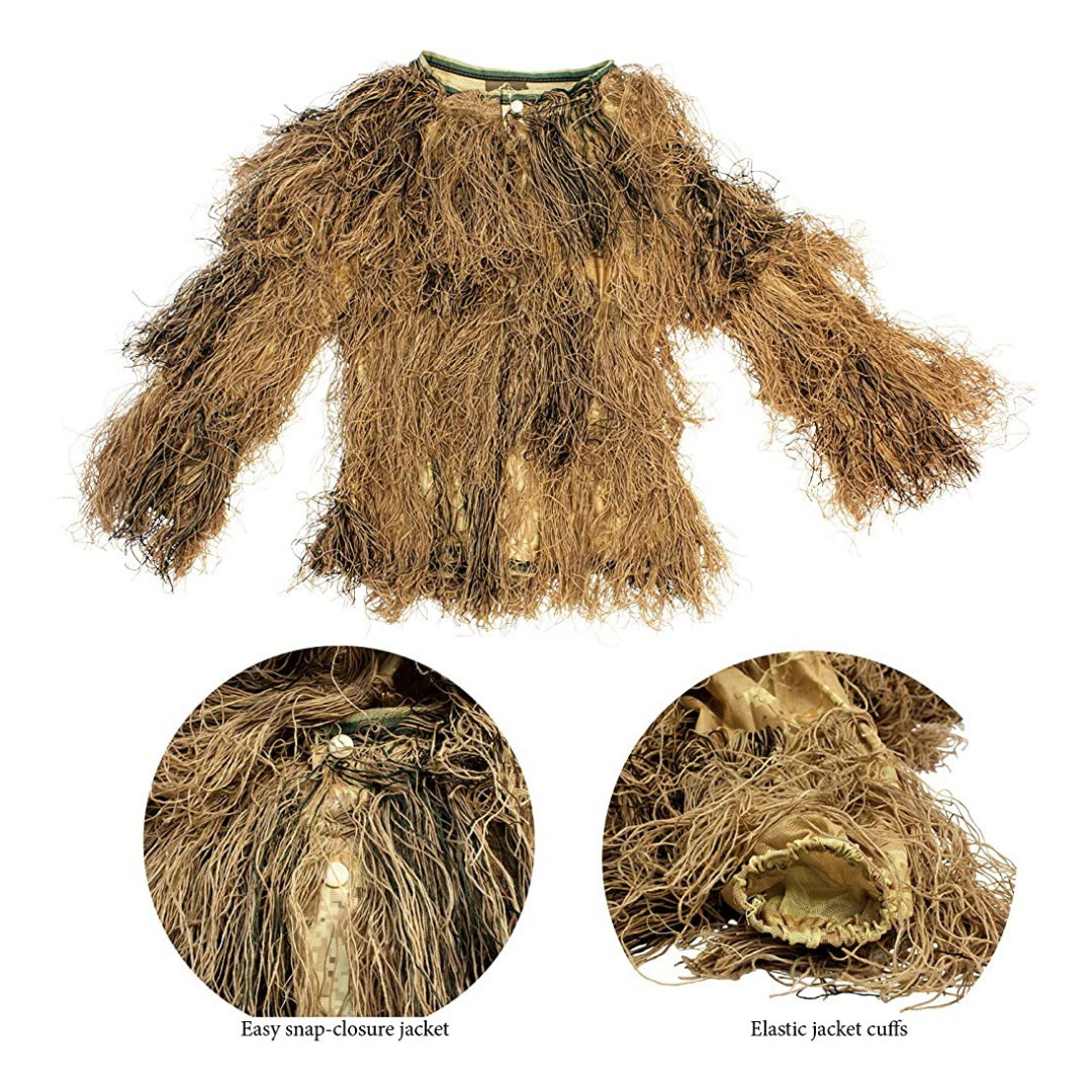 TRAJE COMPLETO GHILLIE EKOL CAMUFLAJE AIRSOFT OUTDOOR ZONA NORTE - 2