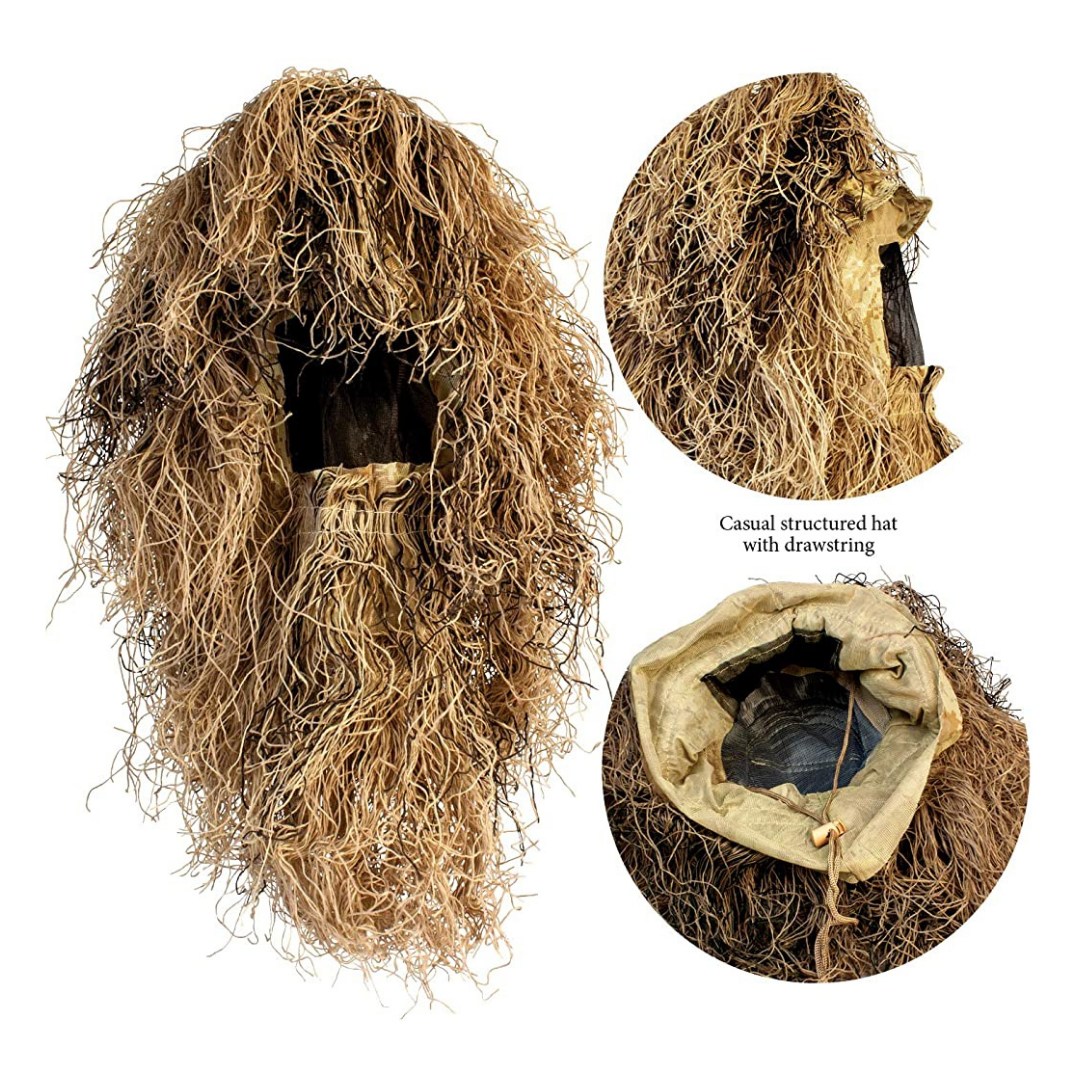 TRAJE COMPLETO GHILLIE EKOL CAMUFLAJE AIRSOFT OUTDOOR ZONA NORTE - 4