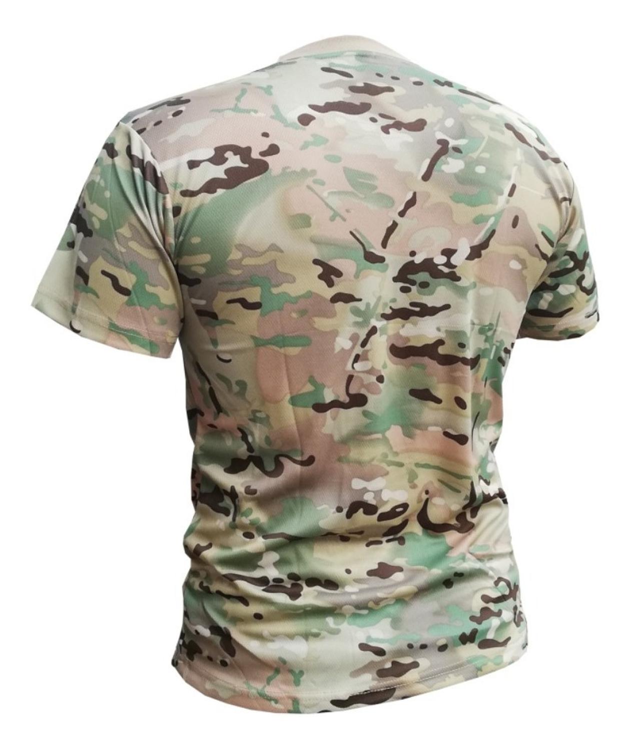 POLERA MULTICAM TELA DRY FIT MILITAR CAMPING - 2