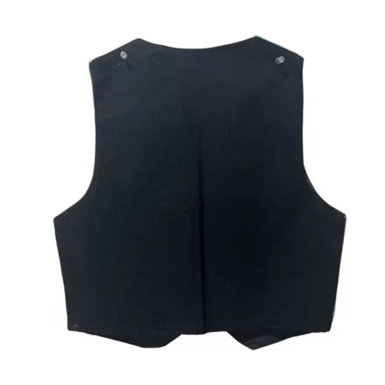 CHALECO EKOI FIESTAS PATRIAS NEGRO BOLERO PARA NIÑOS NORTINO HUASO - 3