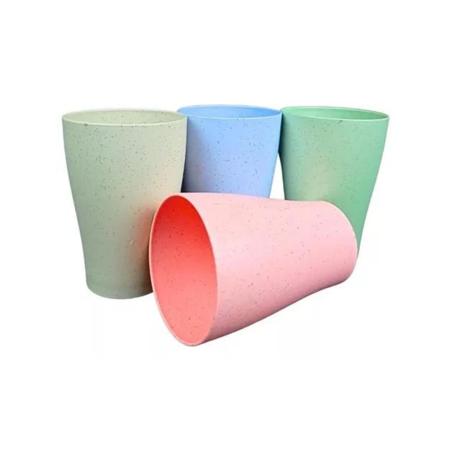 PACK DE 4 VASOS FIBRA DE TRIGO ECOLOGICO - 2