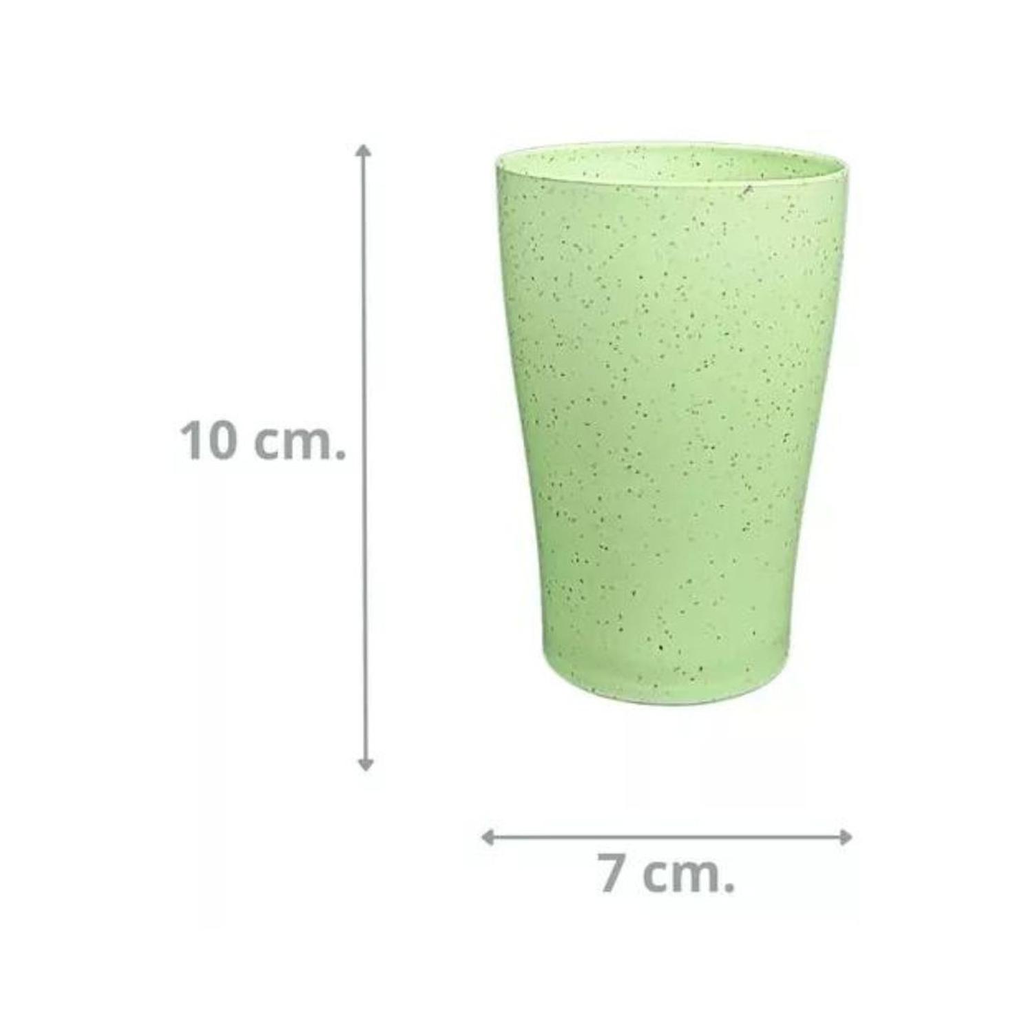 PACK DE 4 VASOS FIBRA DE TRIGO ECOLOGICO - 3