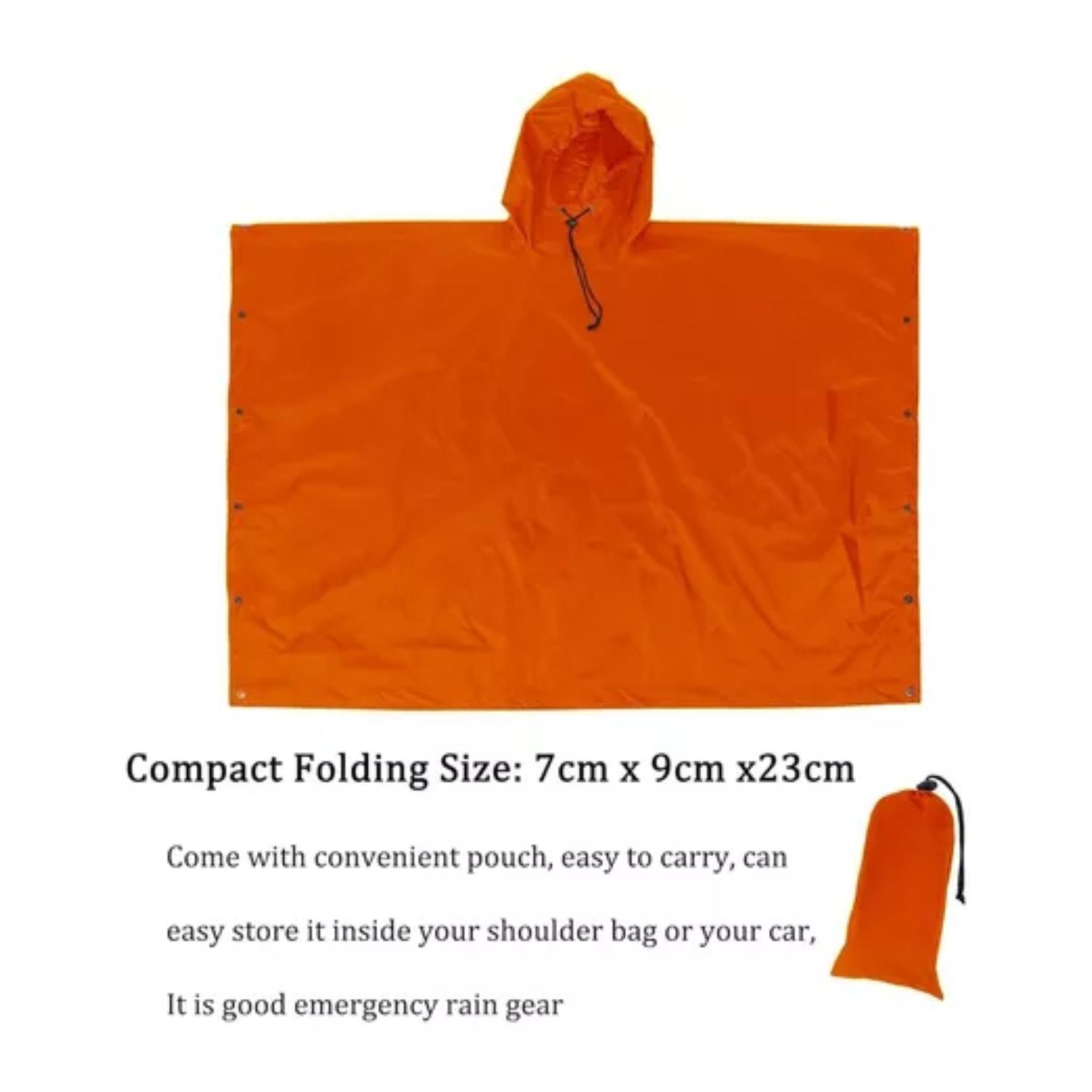 PONCHO CHUBASQUERO EKOI IMPERMEABLE PARA LLUVIA MULTIFUNCION TAMAÑO TALLA ÚNICA - 4