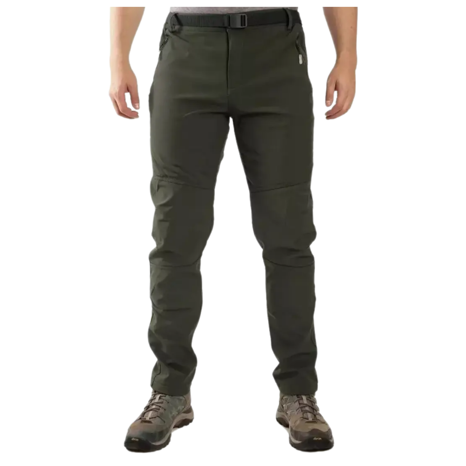 PANTALON HOMBRE EKOI VERDE SOFTSHELL TERMICO IMPERMEABLE CON MICROPOLAR - 7