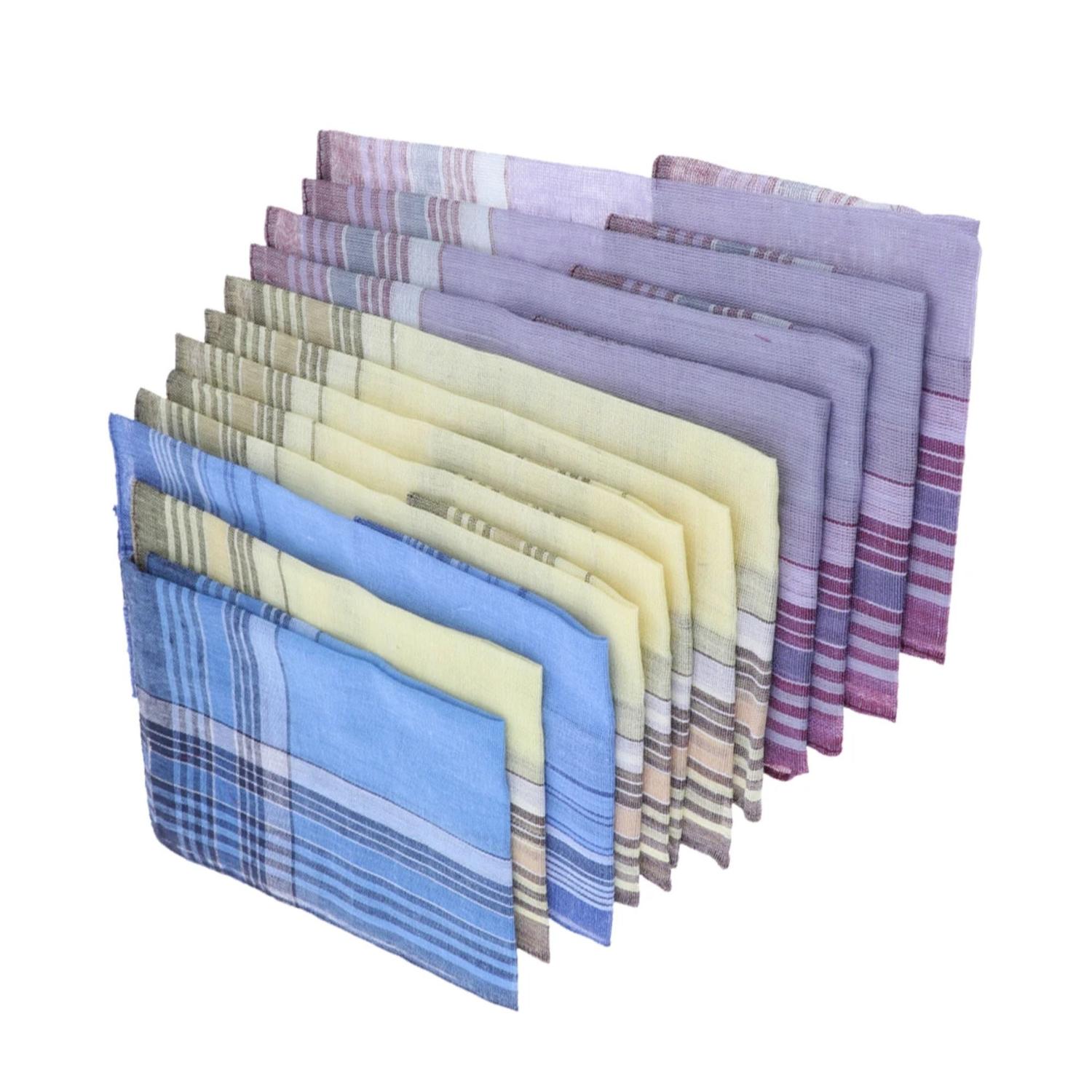 PAÑUELOS ALGODÓN EKOI ASAFLOR MULTICOLOR PARA HOMBRE PACK 12UND - 1