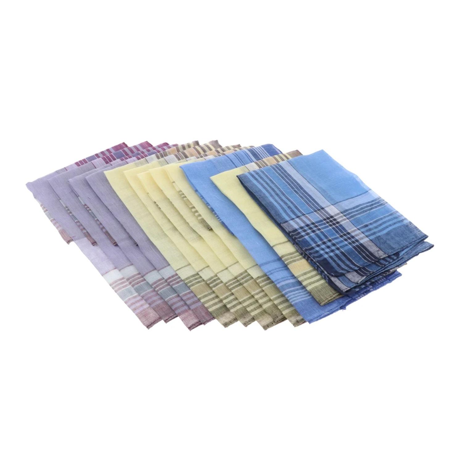 PAÑUELOS ALGODÓN EKOI ASAFLOR MULTICOLOR PARA HOMBRE PACK 12UND - 2