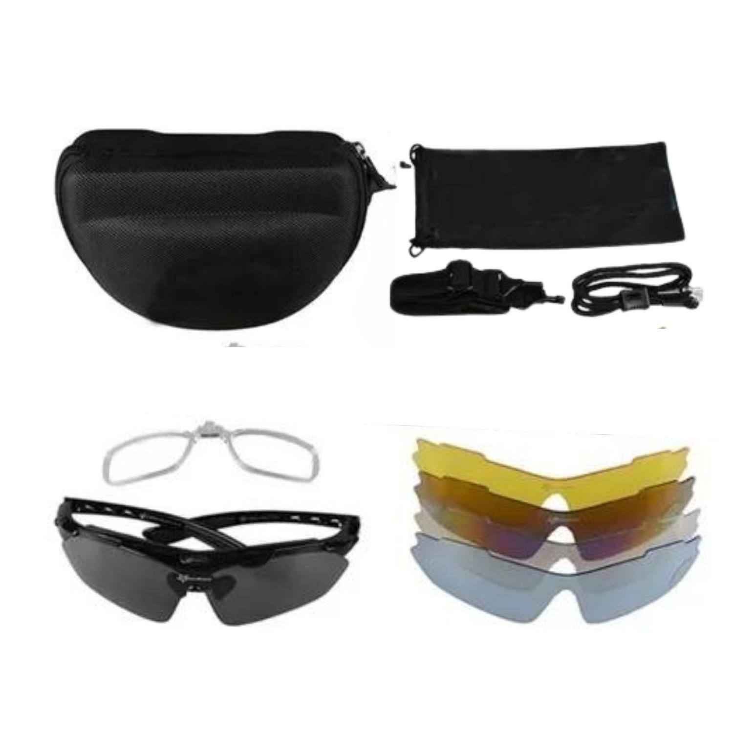 LENTES POLARIZADOS TACTICOS 5 MICAS SHIELD - 1