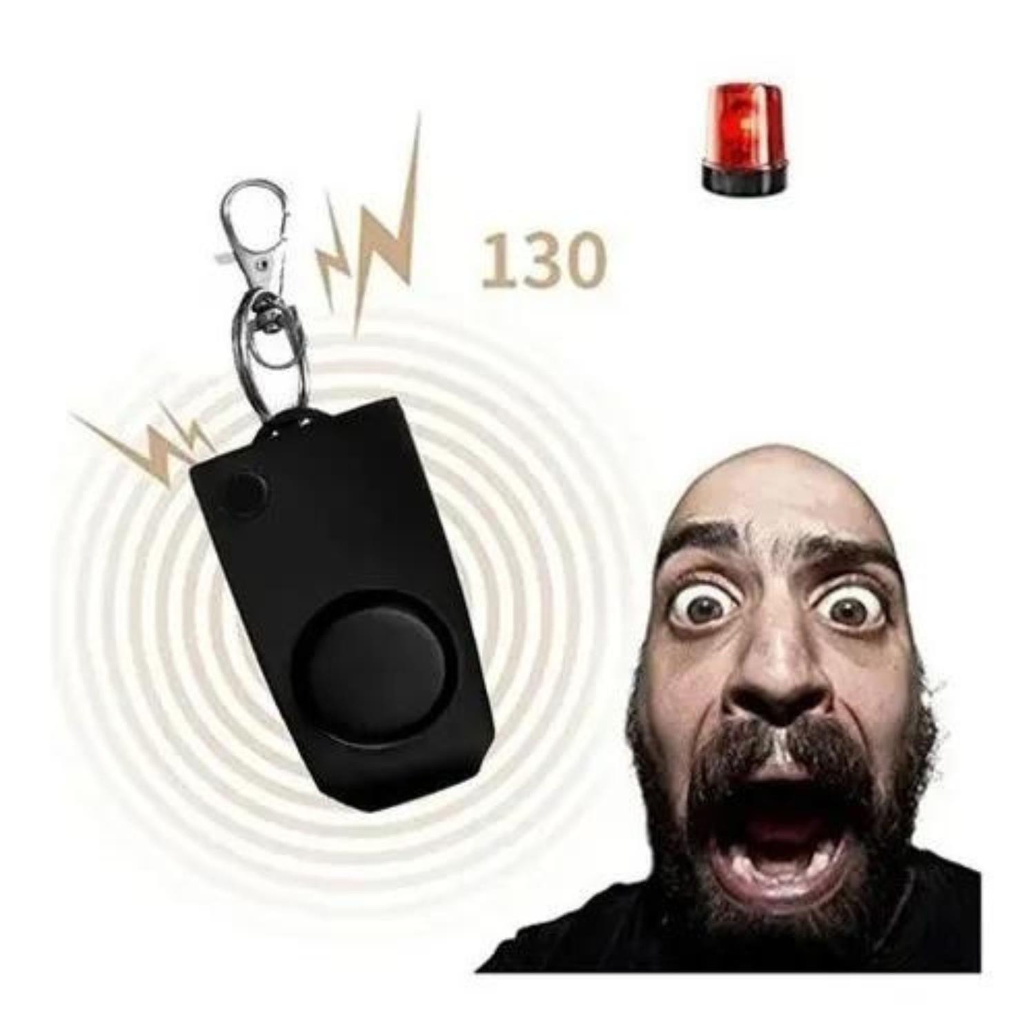 ALARMA EKOI PERSONAL AUTODEFENSA ROBO SEGURIDAD EMERGENCIA 130DB TAMAÑO TALLA ÚNICA NEGRO LLAVERO - 5
