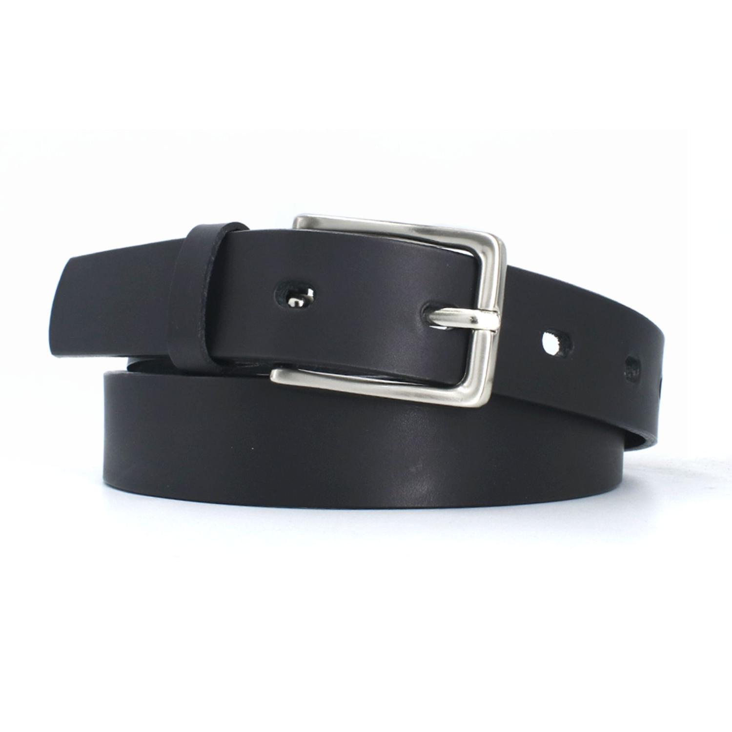 CINTURÓN CUERO - UNISEX HEBILLA METALIZADA - 3