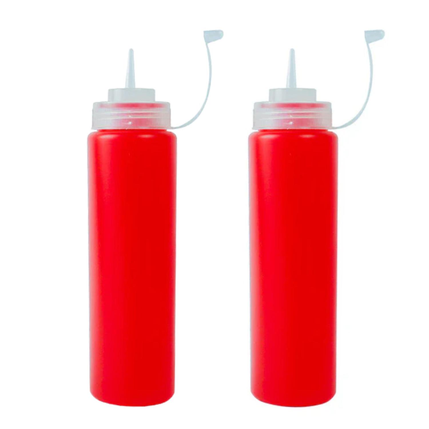SET DE 2 DISPENSADORES PARA SALSA POTE DE SALSAS DISPENSADOR TAMAÑO TALLA ÚNICA - 1
